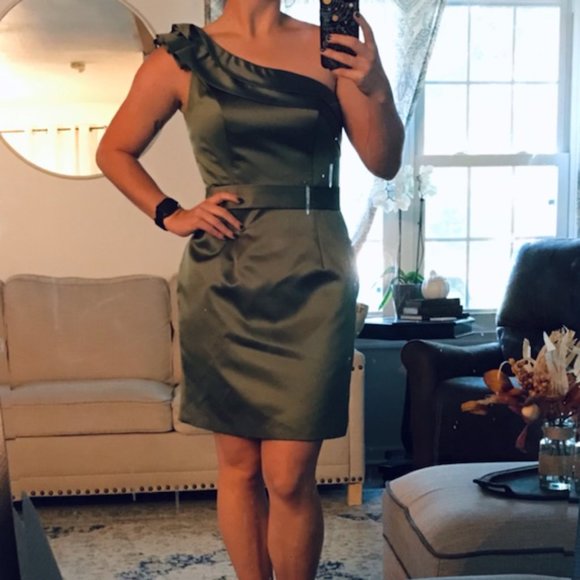 Vintage DaVinci One-Shoulder Dress - Picture 2 of 6